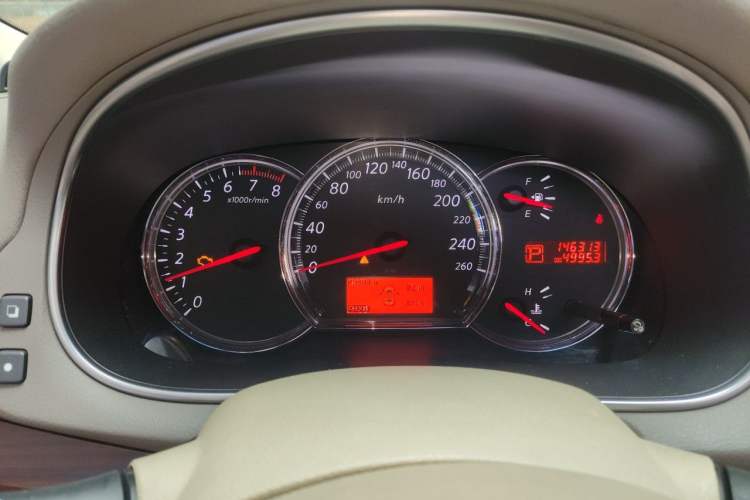 Used Nissan Teana 2008 2.5L XL Leading Edition Odometer Close Up