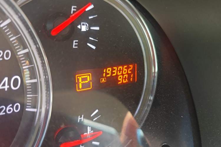 Used Nissan Teana 2008 2.5L XL Theater Edition Odometer Close Up