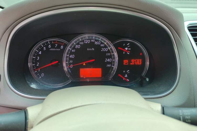 Used Nissan Teana 2008 2.5L XL Leading Edition Odometer Close Up
