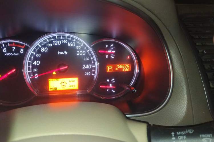 Used Nissan Teana 2008 Duke 2.5L XV Luxury Edition Odometer Close Up