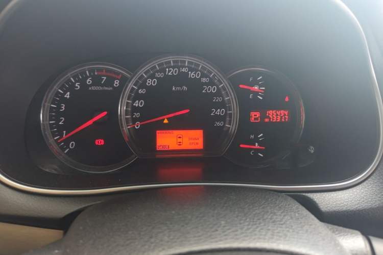 Used Nissan Teana 2008 2.5L RX Cool Edition Odometer Close Up