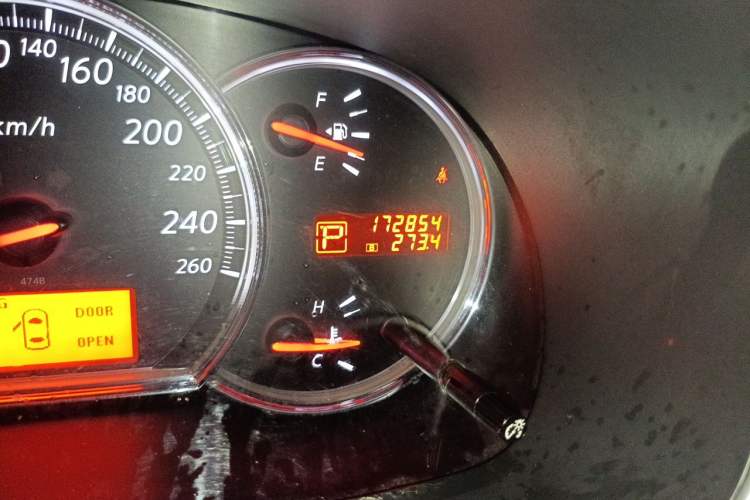Used Nissan Teana 2008 2.5L RX Cool Edition Odometer Close Up
