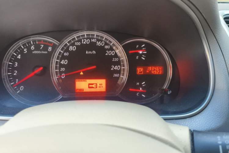 Used Nissan Teana 2010 2.5L XL Anniversary Edition Odometer Close Up