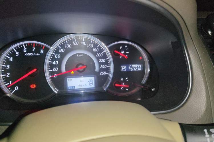 Used Nissan Teana 2011 2.0L XE Standard Edition Odometer Close Up
