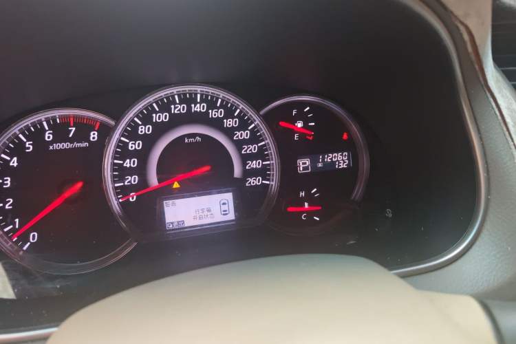 Used Nissan Teana 2012 2.5L XL Smart Enjoyment Version Odometer Close Up