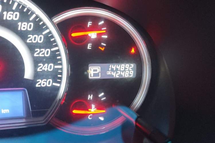 Used Nissan Teana 2012 2.0L XL Smart Enjoyment Version Odometer Close Up