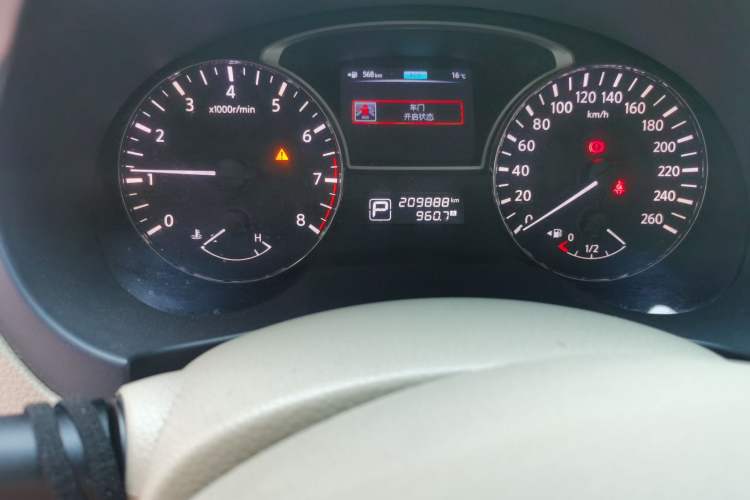 Used Nissan Teana 2013 2.0L XL Comfort Edition Odometer Close Up