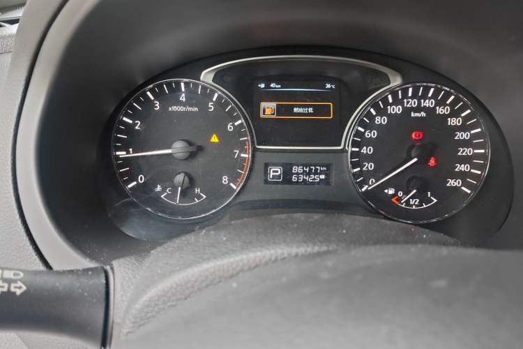 Used Nissan Teana 2013 2.0L XL Comfort Edition Odometer Close Up