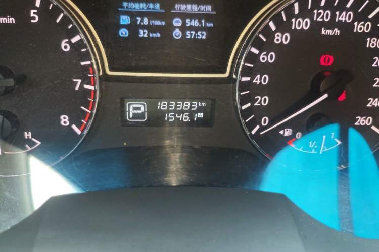 Used Nissan Teana 2013 2.0L XL Comfort Edition Odometer Close Up
