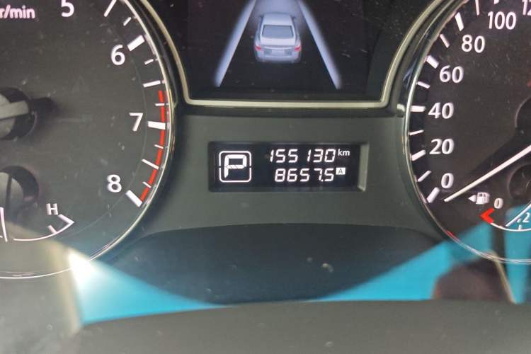 Used Nissan Teana 2014 2.0L XL Upper Tech Edition Odometer Close Up