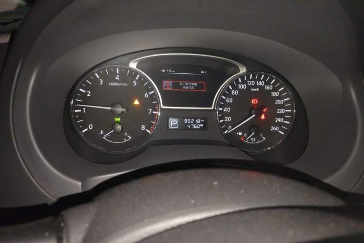 Used Nissan Teana 2014 2.0L XL Upper Tech Edition Odometer Close Up
