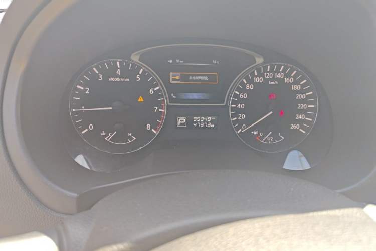 Used Nissan Teana 2014 2.0L XL Upper Tech Edition Odometer Close Up
