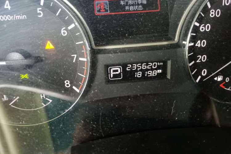 Used Nissan Teana 2018 2.0L XL Smart Upgrade Edition Odometer Close Up