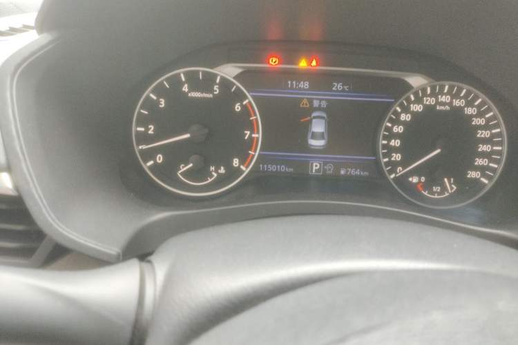 Used Nissan Teana 2019 2.0T XL Upper Smart Enjoyment Version Odometer Close Up
