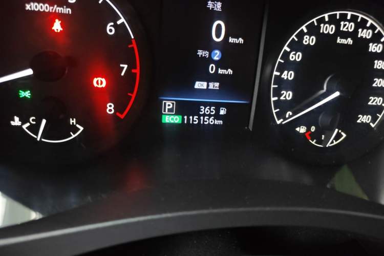 Used Nissan Teana 2019 2.0L XL Comfort Edition Odometer Close Up