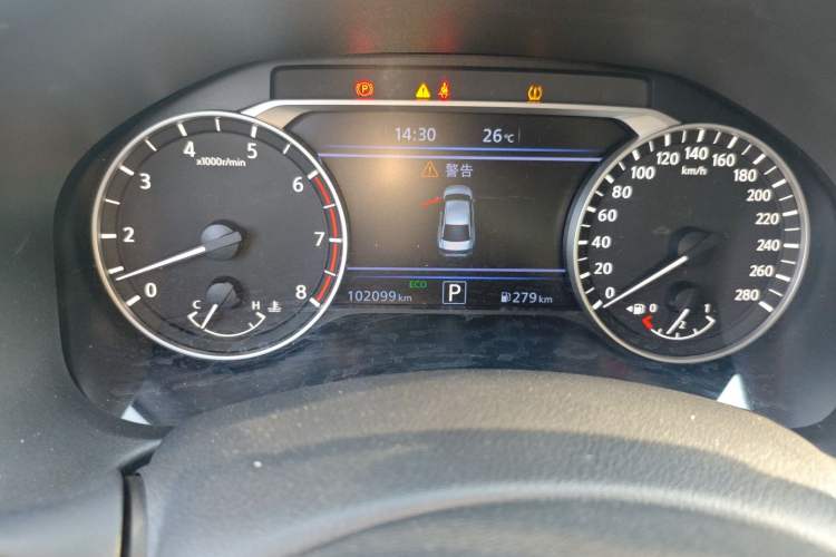 Used Nissan Teana 2019 2.0T XL Upper Smart Enjoyment Version Odometer Close Up