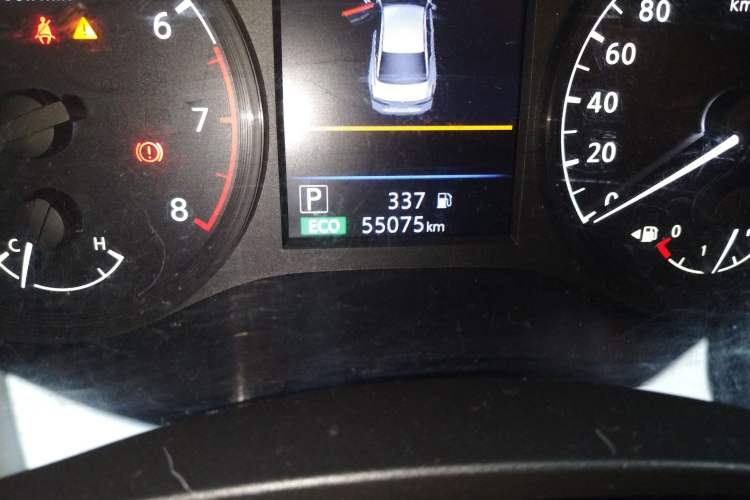 Used Nissan Teana 2019 2.0L XL Comfort Edition Odometer Close Up
