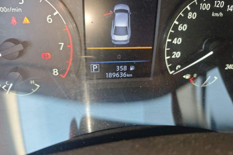 Used Nissan Teana 2019 2.0L XL Comfort Edition Odometer Close Up