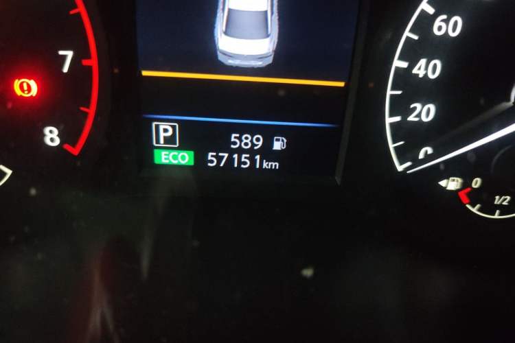 Used Nissan Teana 2019 2.0L XL Comfort Edition Odometer Close Up