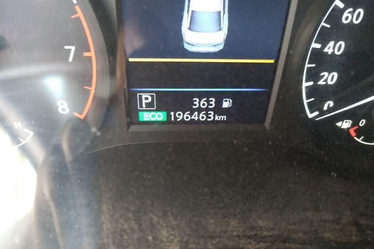 Used Nissan Teana 2019 2.0L XL Comfort Edition Odometer Close Up