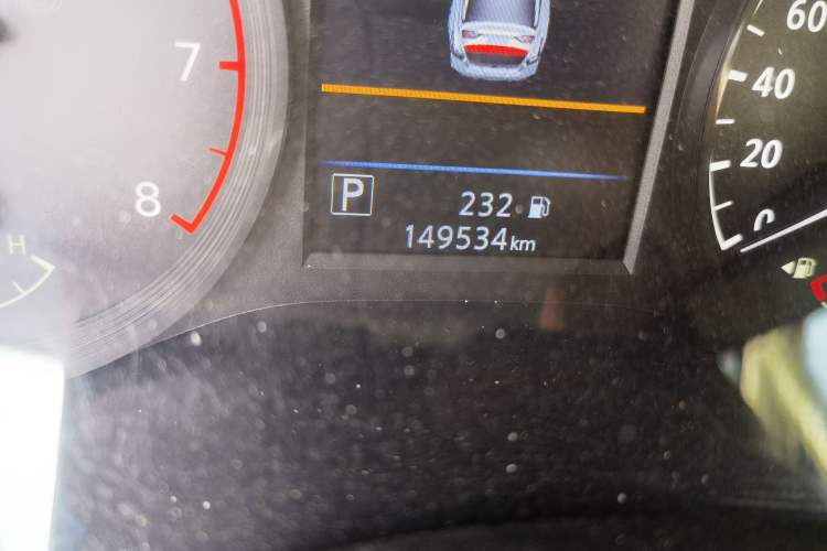 Used Nissan Teana 2019 2.0L XL Comfort Edition Odometer Close Up