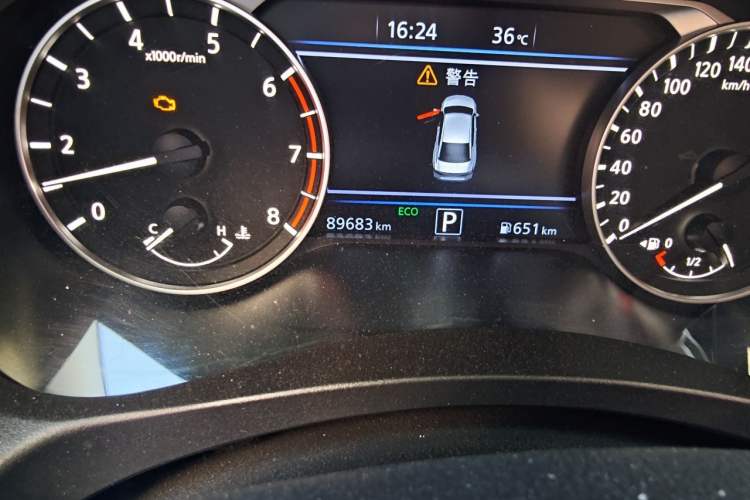 Used Nissan Teana 2019 2.0T XL Upper Smart Enjoyment Version Odometer Close Up