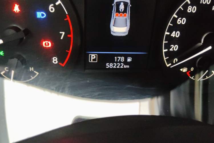 Used Nissan Teana 2020 2.0L XL Comfort Edition Odometer Close Up