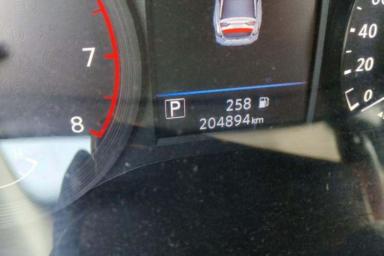 Used Nissan Teana 2020 2.0L XL Comfort Edition Odometer Close Up