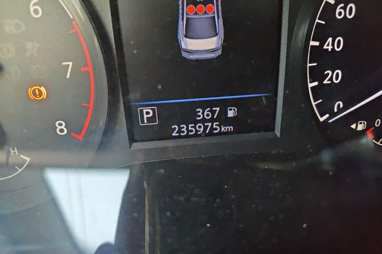 Used Nissan Teana 2020 2.0L XL Comfort Edition Odometer Close Up