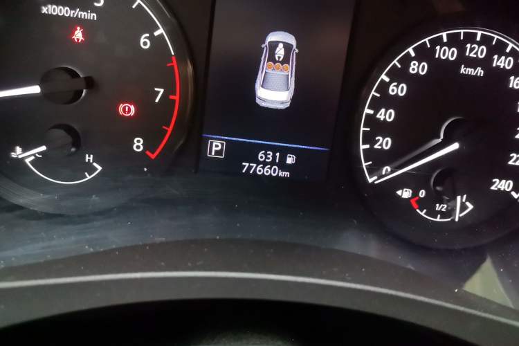 Used Nissan Teana 2020 2.0L XL Comfort Edition Odometer Close Up