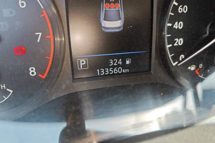 Used Nissan Teana 2020 2.0L XL Comfort Edition Odometer Close Up