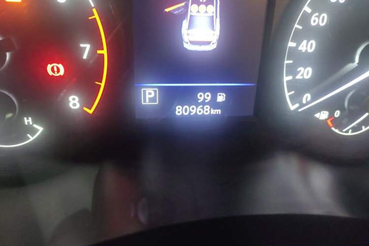 Used Nissan Teana 2020 2.0L XL Comfort Edition Odometer Close Up