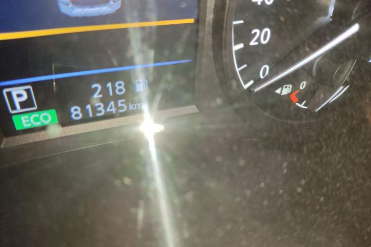 Used Nissan Teana 2020 2.0L XL Comfort Edition Odometer Close Up