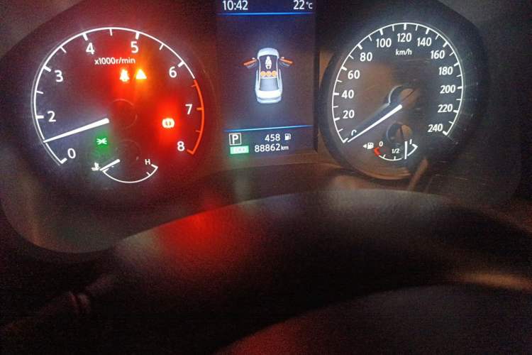 Used Nissan Teana 2020 2.0L XL Comfort Edition Odometer Close Up