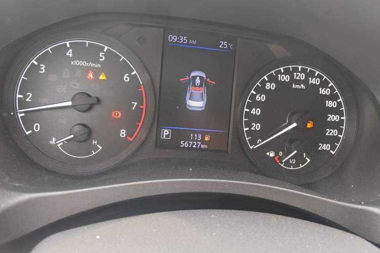 Used Nissan Teana 2020 2.0L XL Comfort Edition Odometer Close Up