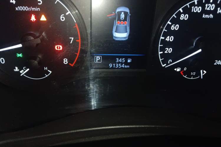 Used Nissan Teana 2020 2.0L XL Comfort Edition Odometer Close Up