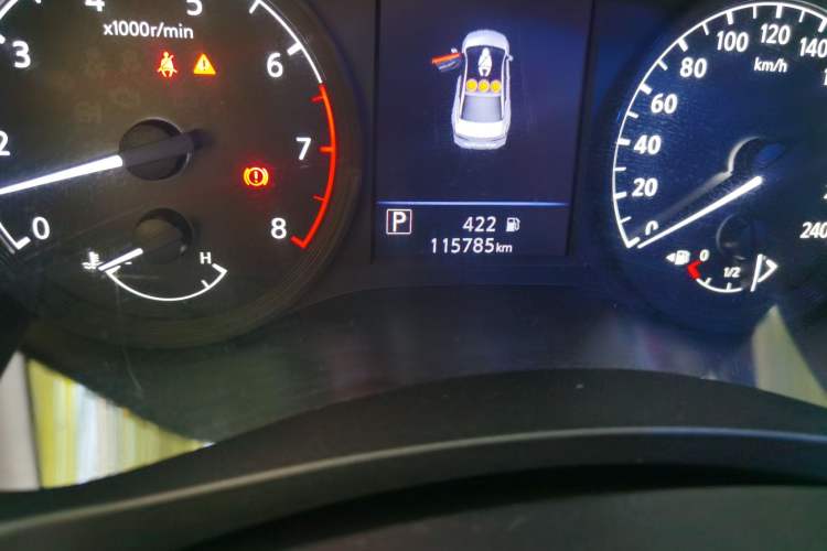 Used Nissan Teana 2020 2.0L XL Comfort Edition Odometer Close Up