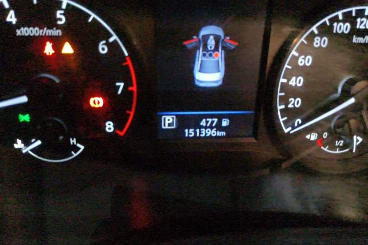Used Nissan Teana 2020 2.0L XL Comfort Edition Odometer Close Up
