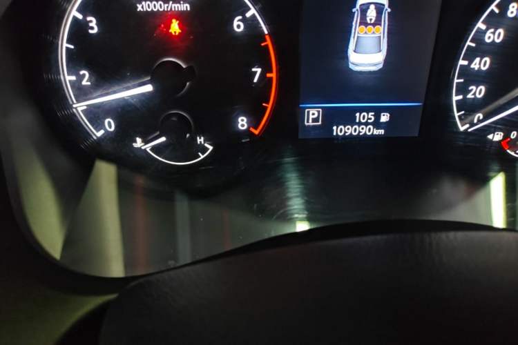 Used Nissan Teana 2020 2.0L XL Comfort Edition Odometer Close Up
