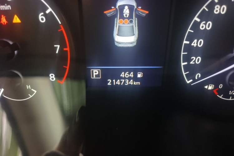Used Nissan Teana 2021 2.0L XL Comfort Edition Odometer Close Up