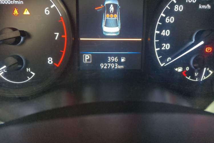 Used Nissan Teana 2021 2.0L XL Comfort Edition Odometer Close Up