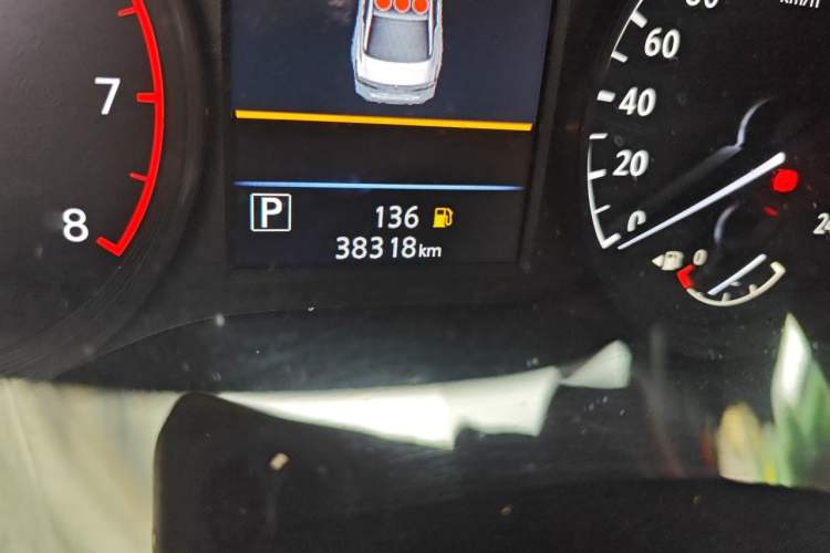 Used Nissan Teana 2021 2.0L XL Comfort Edition Odometer Close Up