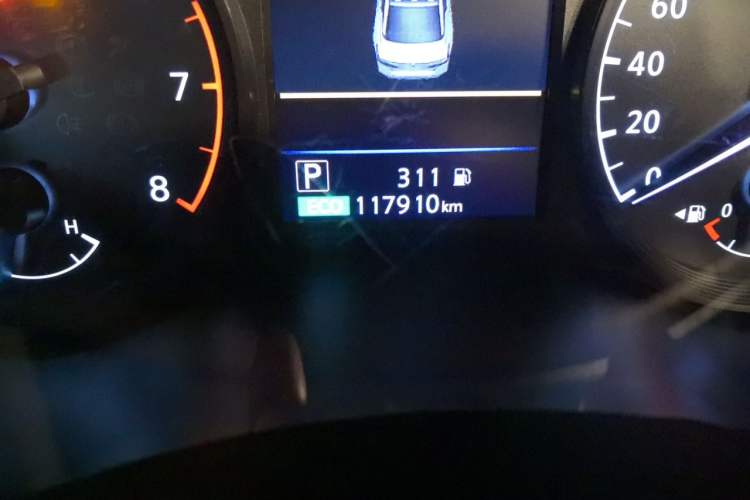 Used Nissan Teana 2021 2.0L XL Comfort Edition Odometer Close Up