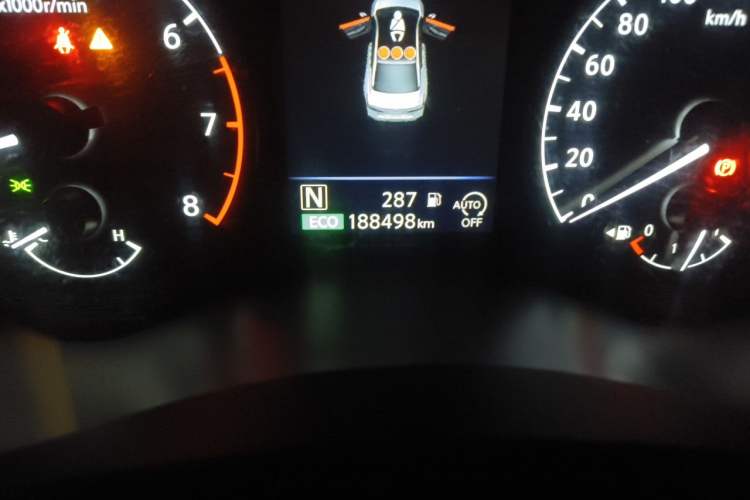 Used Nissan Teana 2021 2.0L XL Comfort Edition Odometer Close Up