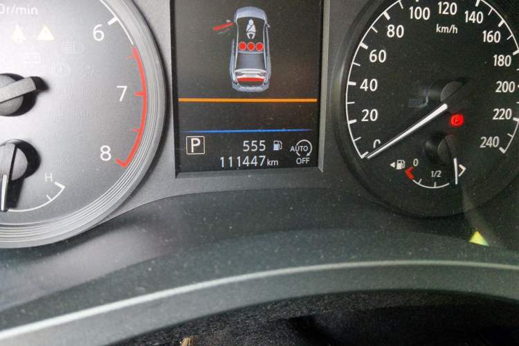 Used Nissan Teana 2021 2.0L XL Comfort Edition Odometer Close Up