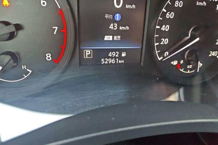 Used Nissan Teana 2021 2.0L XL Comfort Edition Odometer Close Up