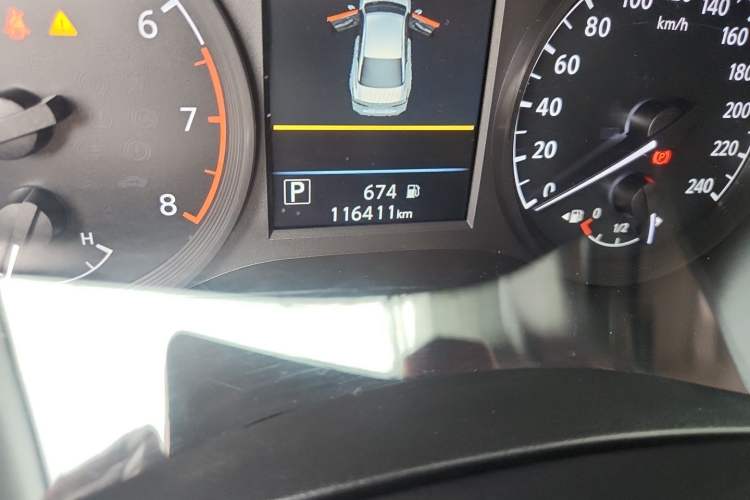 Used Nissan Teana 2021 2.0L XL Comfort Edition Odometer Close Up