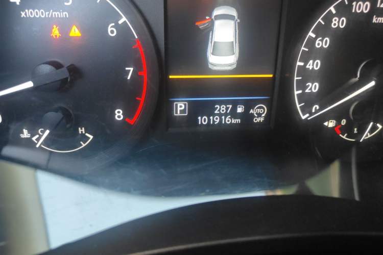Used Nissan Teana 2021 2.0L XL Comfort Edition Odometer Close Up