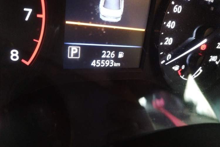 Used Nissan Teana 2021 2.0L XL Comfort Edition Odometer Close Up