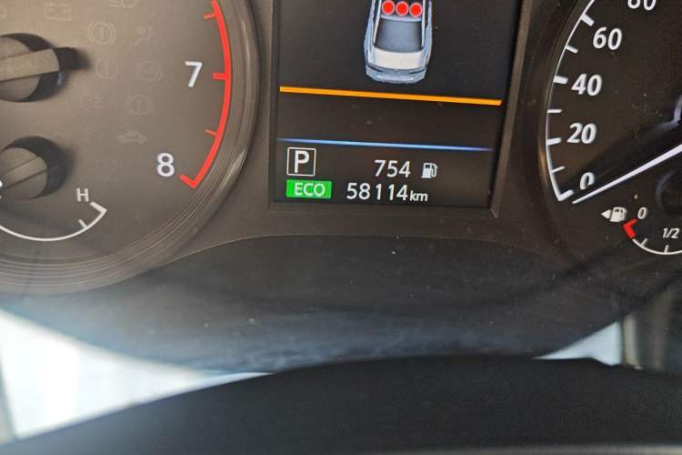 Used Nissan Teana 2021 2.0L XL Comfort Edition Odometer Close Up